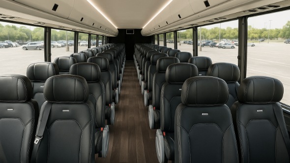 Interior of Charter Bus Company Modesto's 20 Passenger Mini bus in Modesto