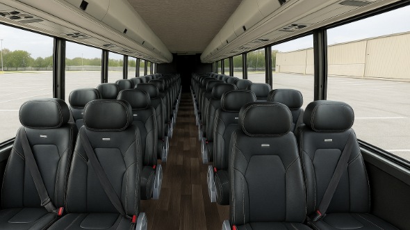 Interior of Charter Bus Company Modesto's 25 Passenger Mini bus in Modesto