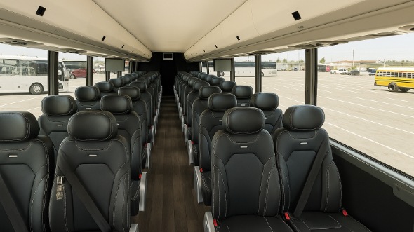 Interior of Charter Bus Company Modesto's 30 Passenger Minibus in Modesto