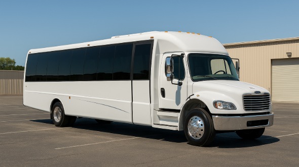Exterior of Charter Bus Company Modesto's 30 Passenger Minibus in Modesto