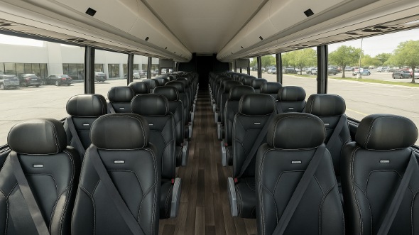 Interior of Charter Bus Company Modesto's 35 Passenger Minibus in Modesto