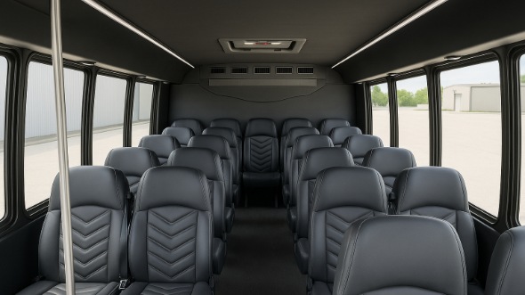 delano 15 passenger minibus inside