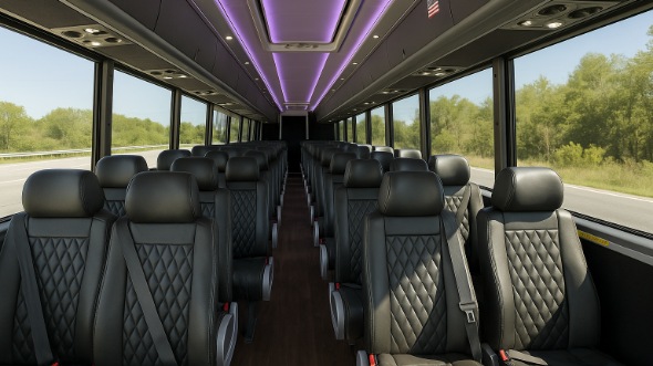 delano 35 passenger minibus inside