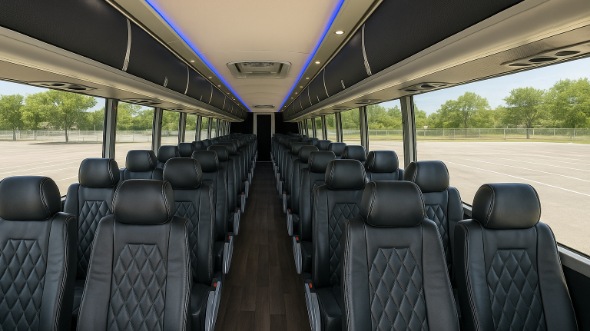 delano 54 passenger charter bus rental