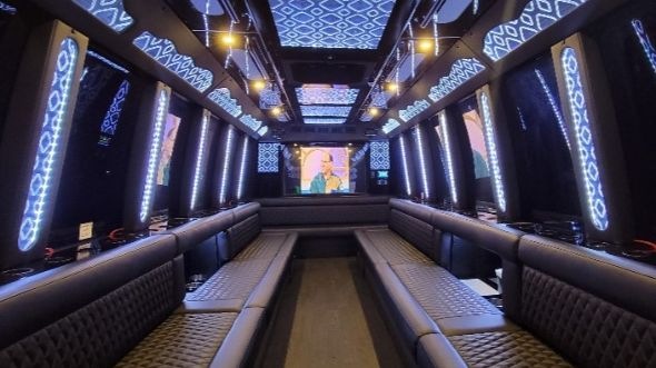 delano party bus rental inside