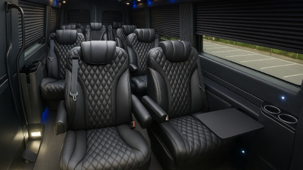 delano sprinter van with driver inside